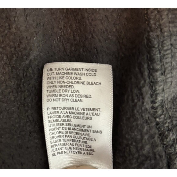 The North Face Hoodie Men’s Medium Gray Red Pullover Kangaroo Pocket (A2e) - Picture 5 of 6